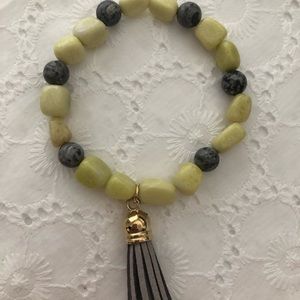Bracelet yellow and gray